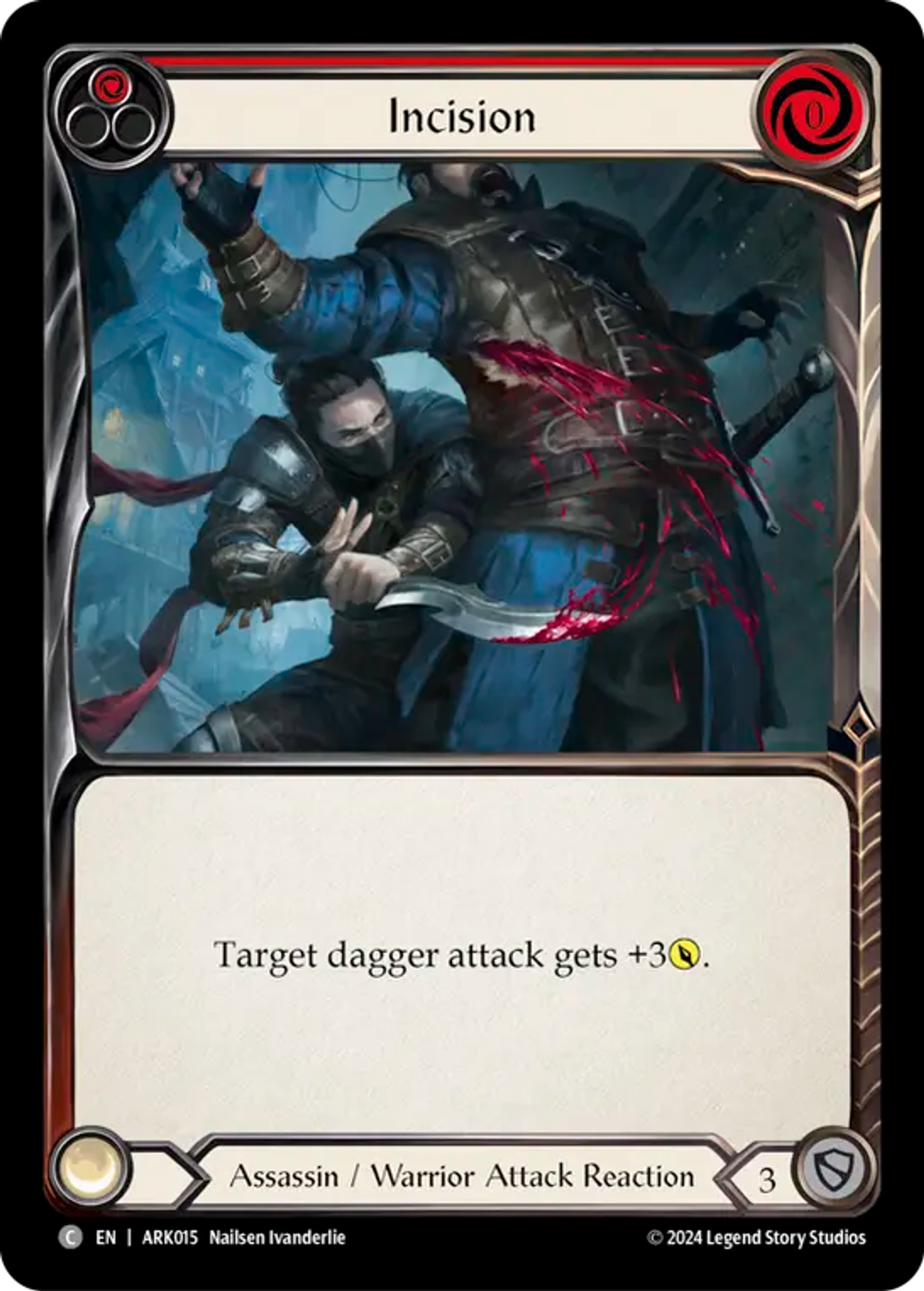 Incision (Red) — The Hunted Blitz Deck - Arakni — Flesh and Blood