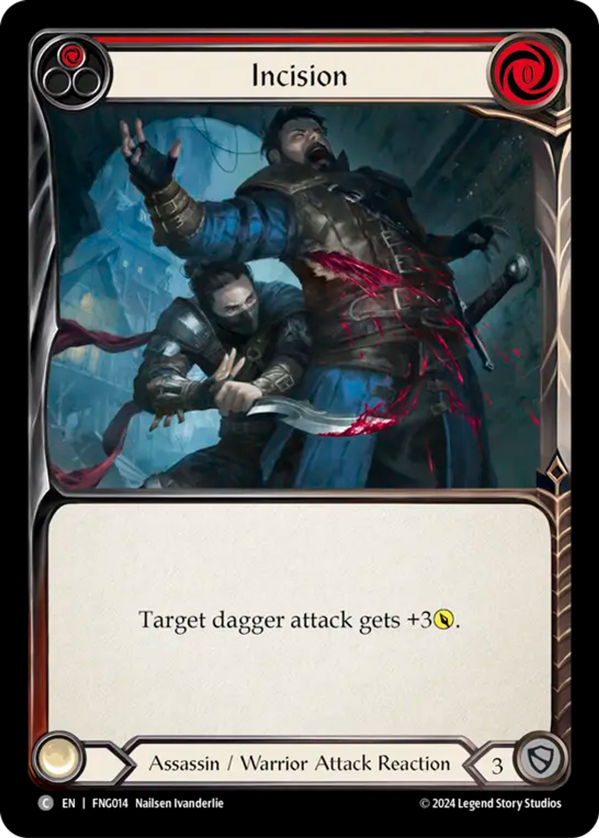 Incision (Red) — The Hunted Blitz Deck - Fang — Flesh and Blood