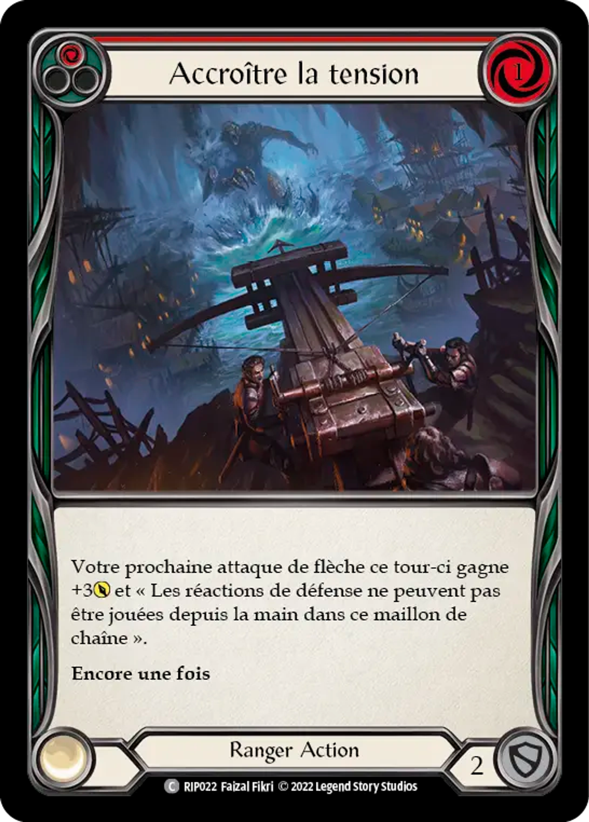 Accroître la tension — Riptide - Blitz Deck — Flesh and Blood