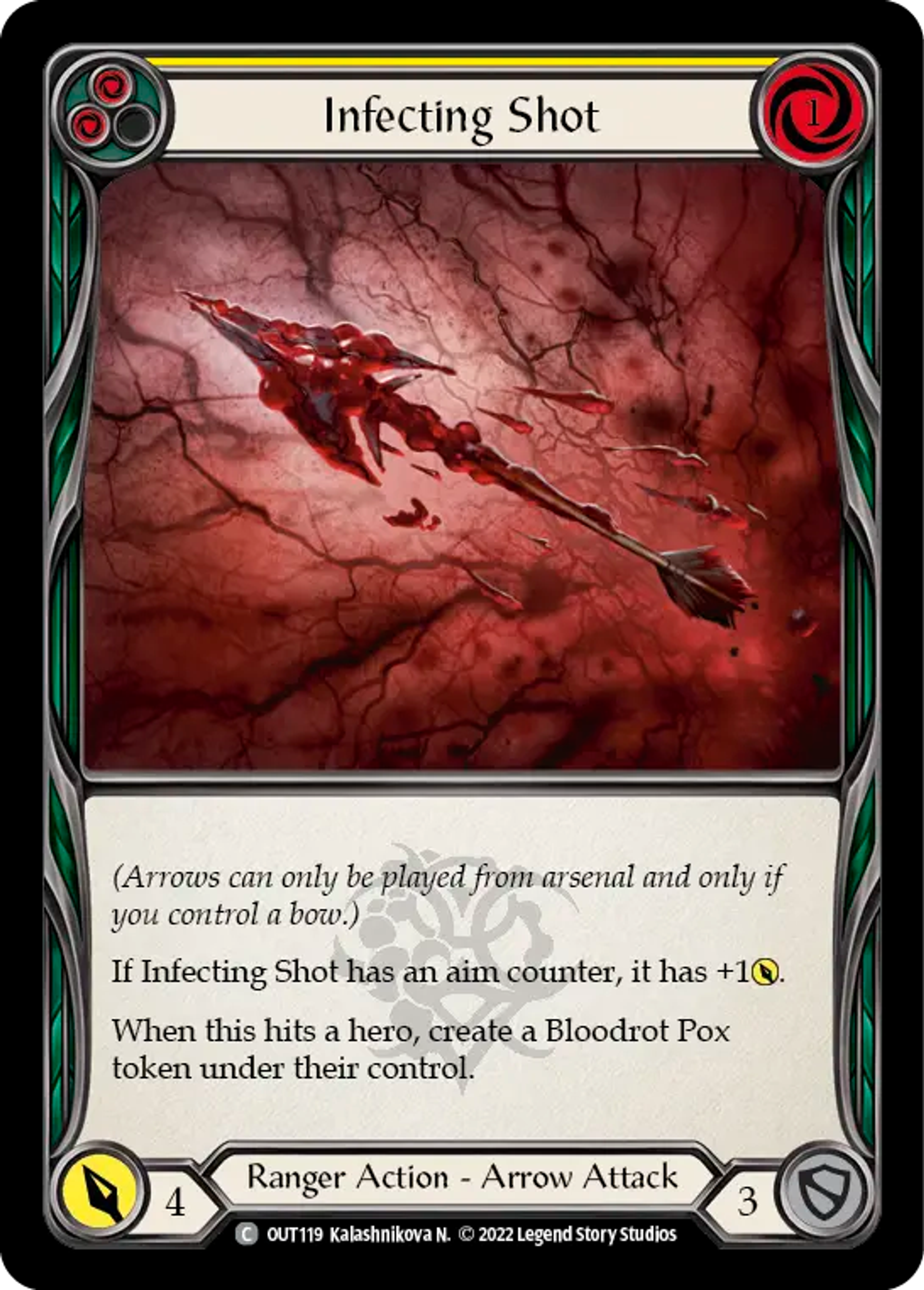 Infecting Shot (Yellow) — Outsiders — Flesh and Blood