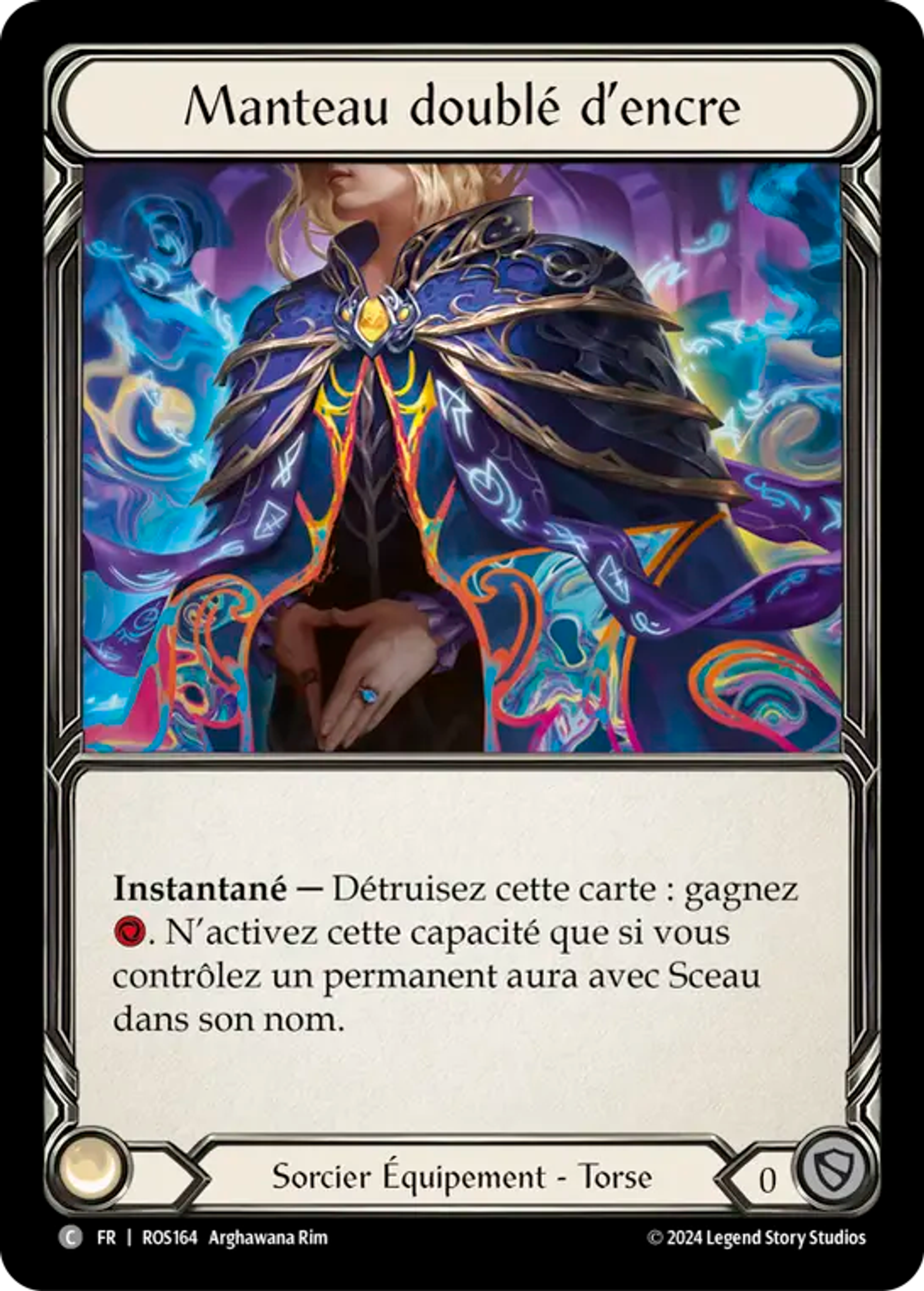 Manteau doublé d’encre — Rosetta — Flesh and Blood