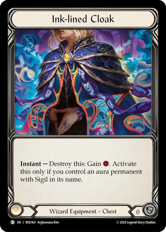 Ink-lined Cloak — Rosetta — Flesh and Blood