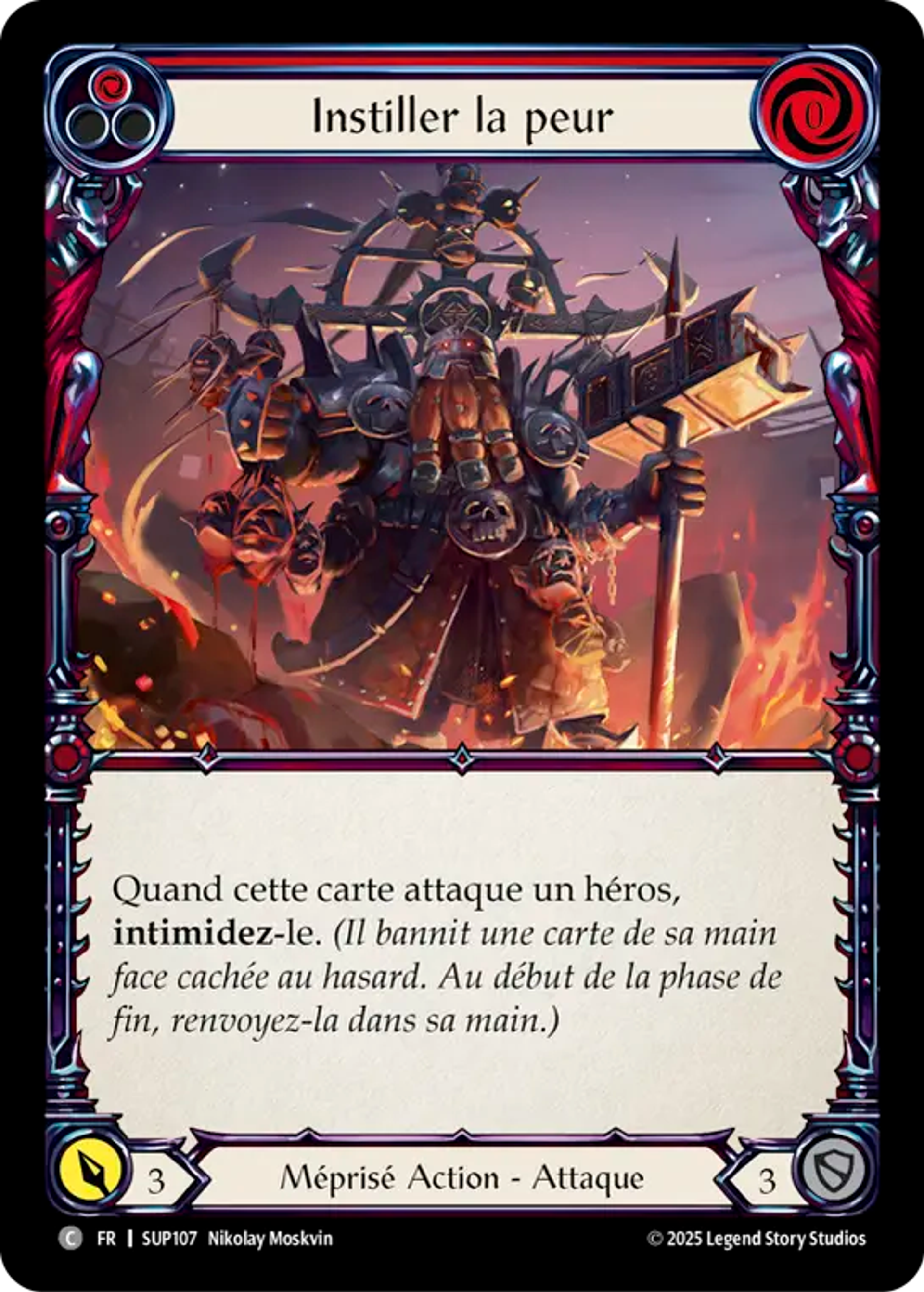 Instiller la peur — Super Slam — Flesh and Blood