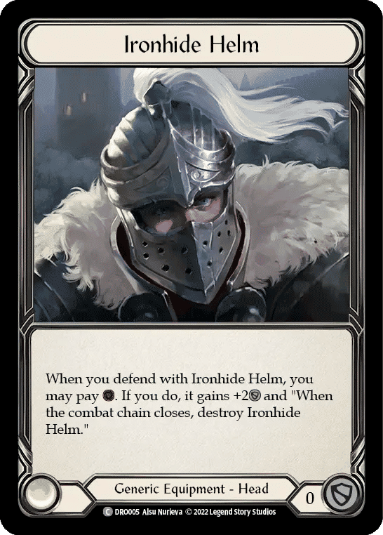 Ironhide Helm — Dromai - Blitz Deck — Flesh and Blood