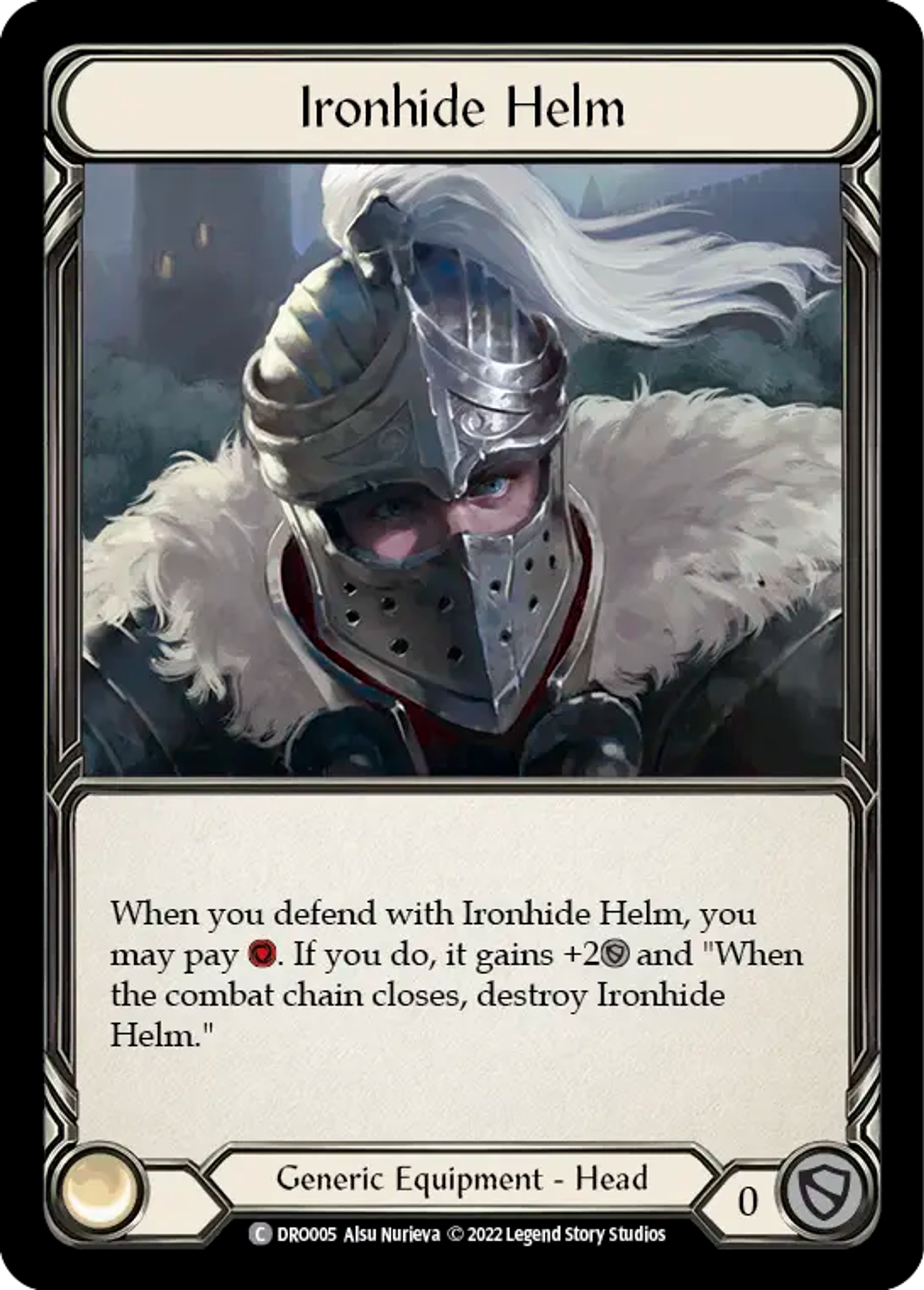Ironhide Helm — Dromai - Blitz Deck — Flesh and Blood