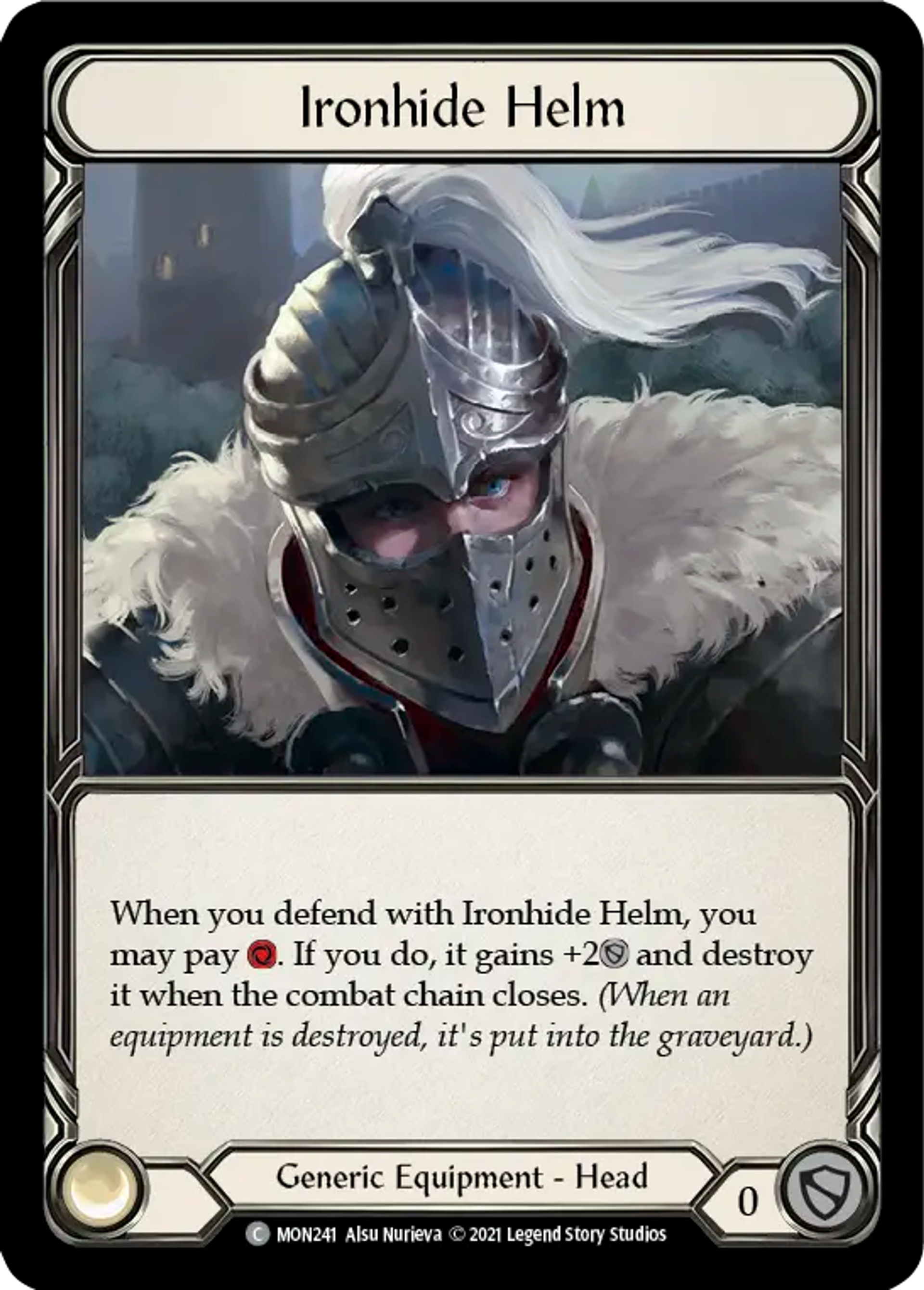 Ironhide Helm — Monarch — Flesh and Blood