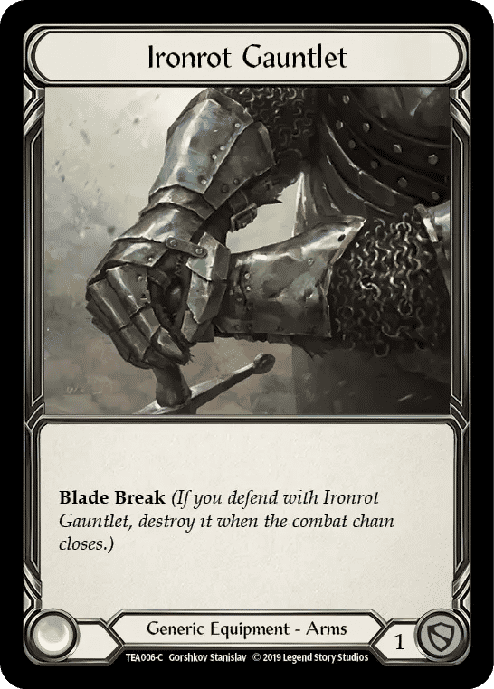 Ironrot Gauntlet — Dorinthea Ironsong - Hero Deck — Flesh and Blood
