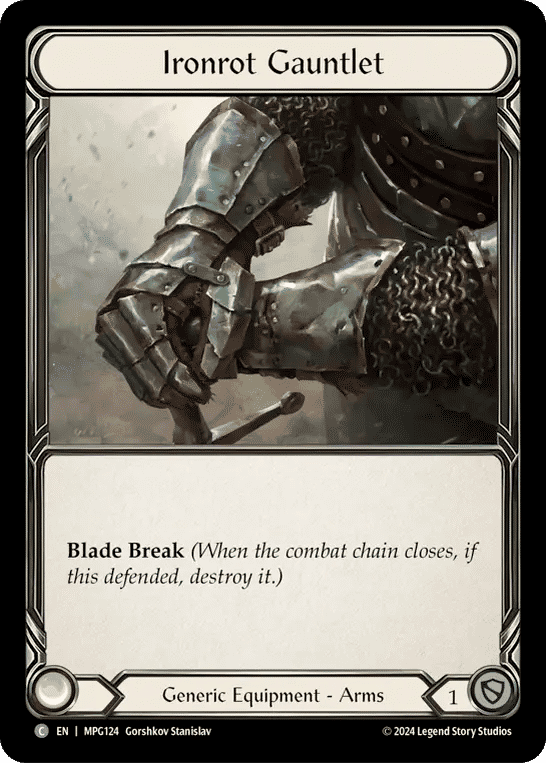 Ironrot Gauntlet — Mastery Pack Guardian — Flesh and Blood