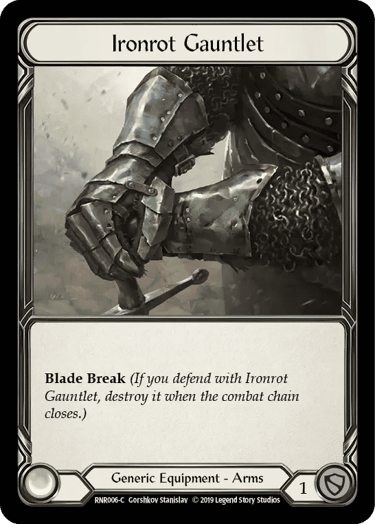 Ironrot Gauntlet — Rhinar, Reckless Rampage - Hero Deck — Flesh and Blood