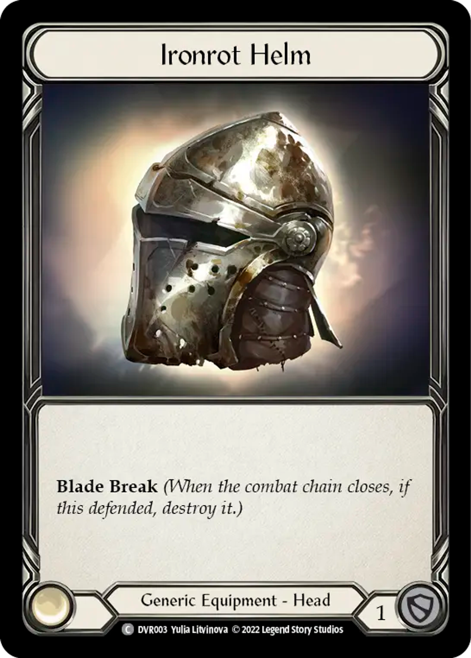 Ironrot Helm — Classic Battles: Rhinar vs Dorinthea — Flesh and Blood