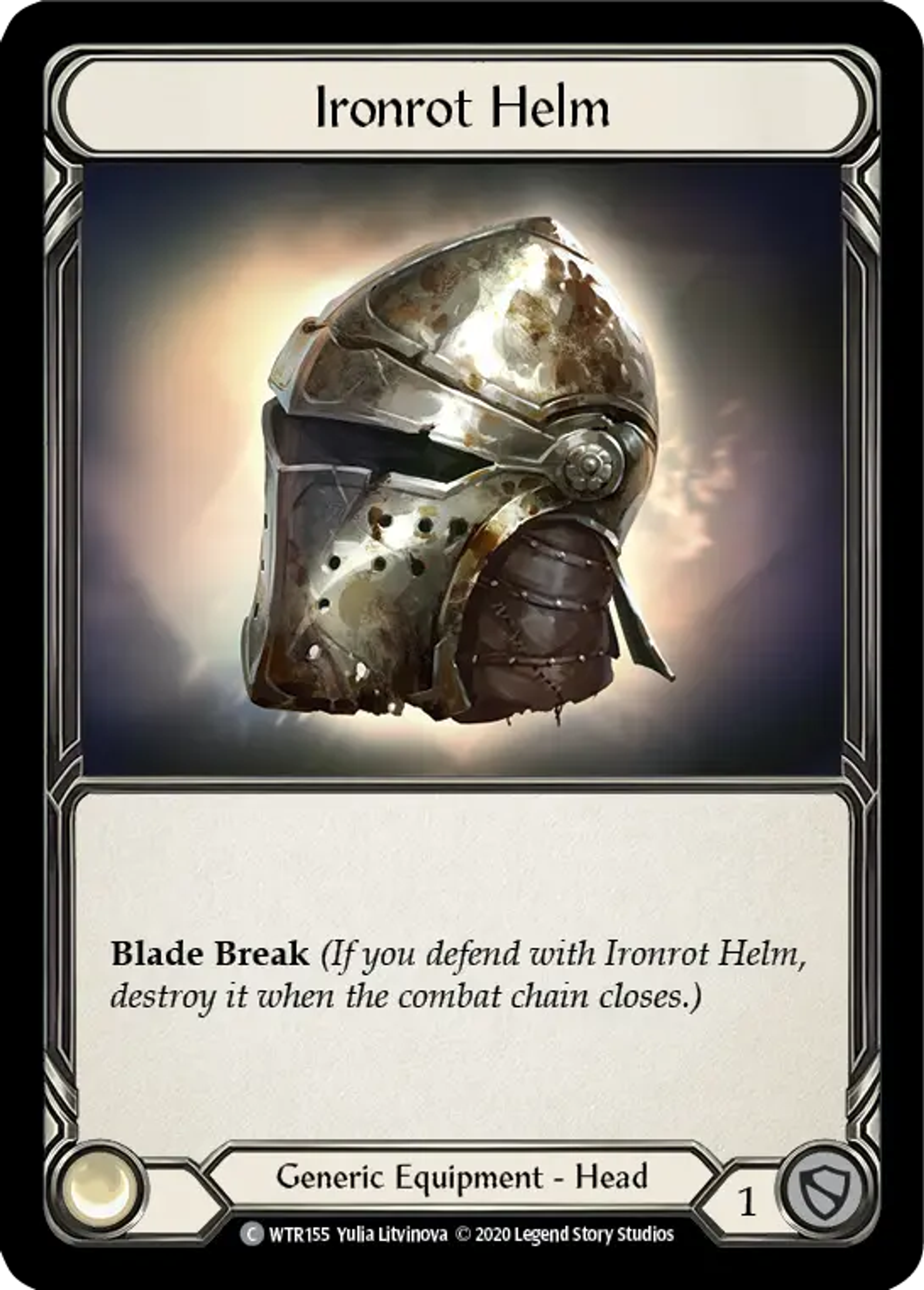 Ironrot Helm — Welcome to Rathe - Unlimited — Flesh and Blood