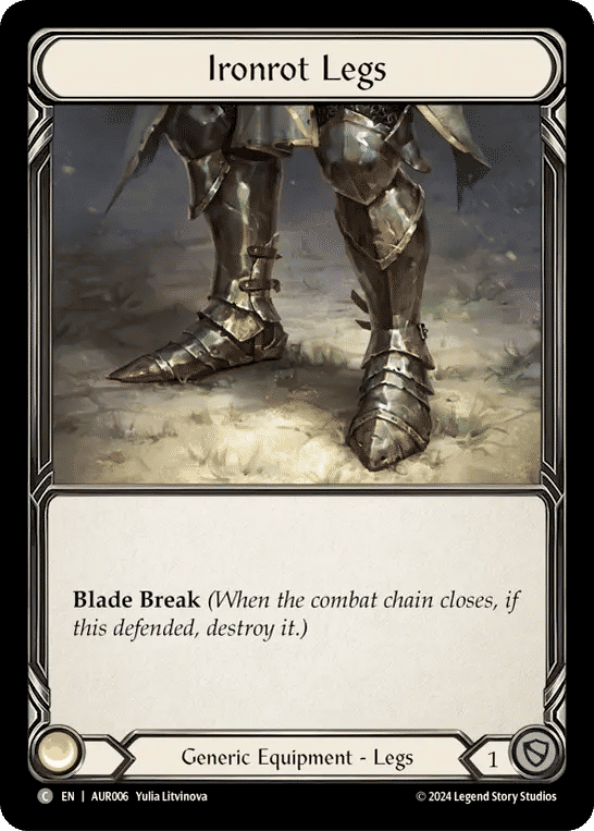 Ironrot Legs — 1st Strike - Aurora — Flesh and Blood