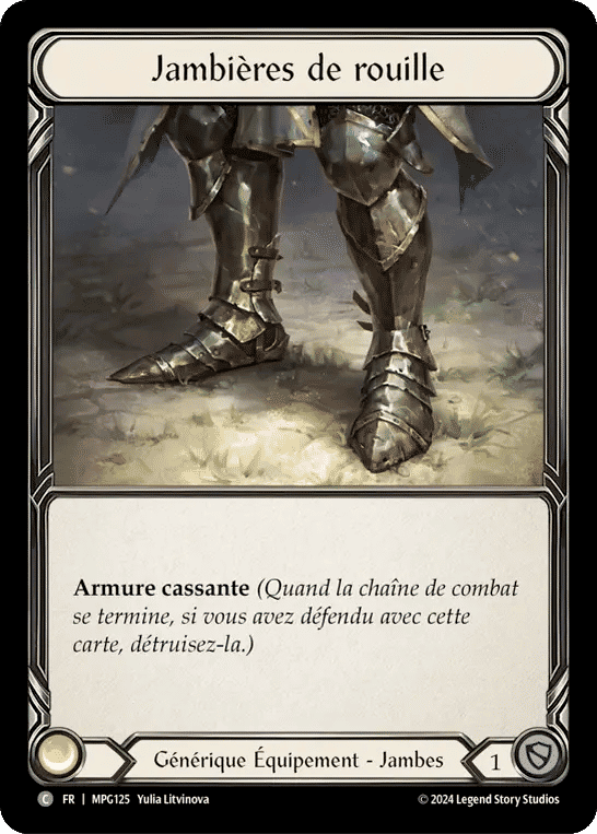 Jambières de rouille — Mastery Pack Guardian — Flesh and Blood