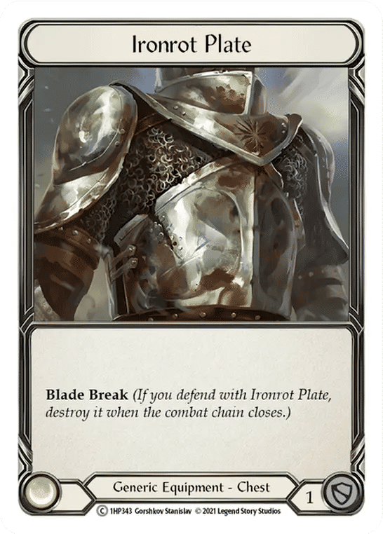 Ironrot Plate — History Pack 1 — Flesh and Blood