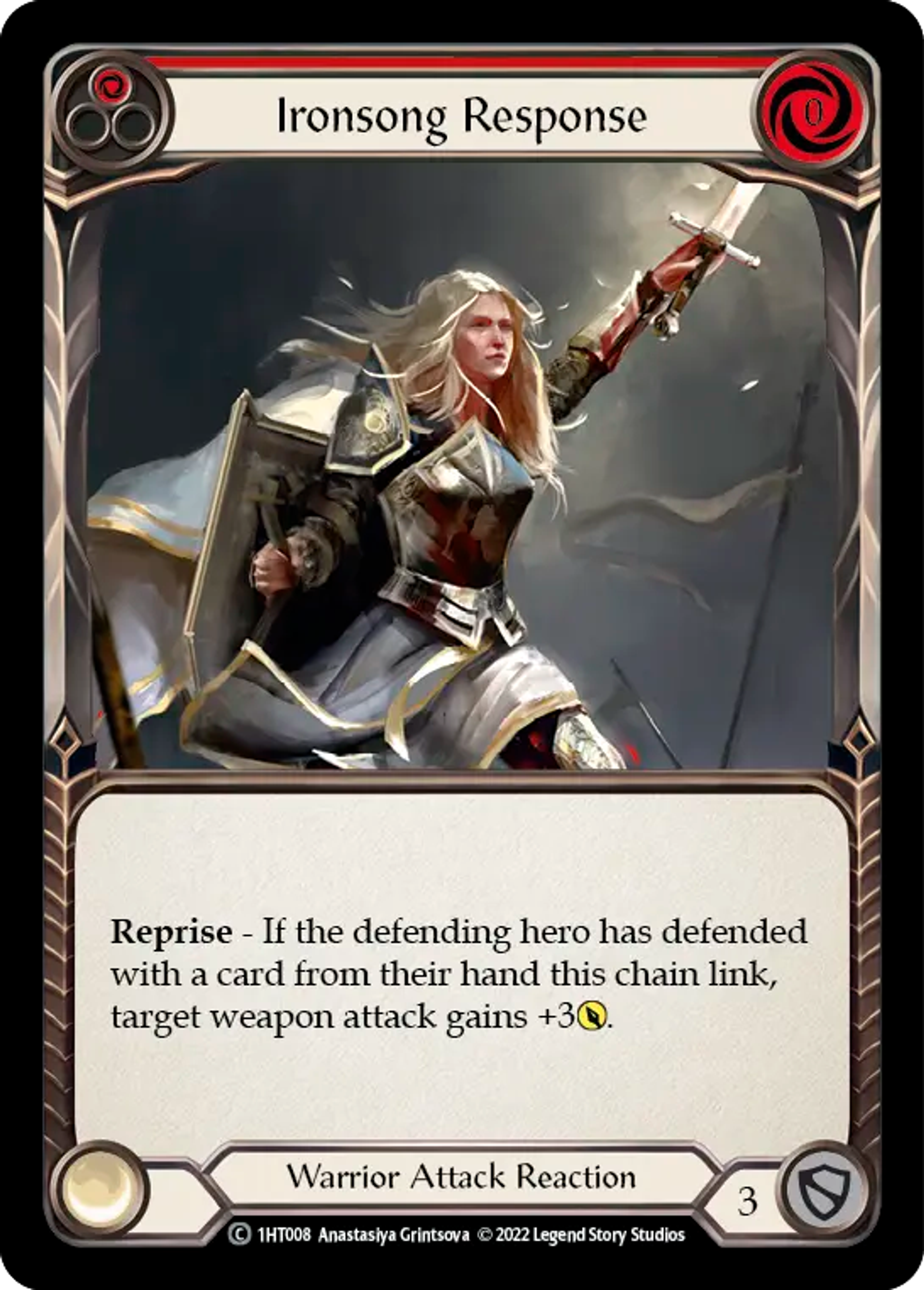 Ironsong Response (Red) — Dorinthea - Blitz Deck — Flesh and Blood