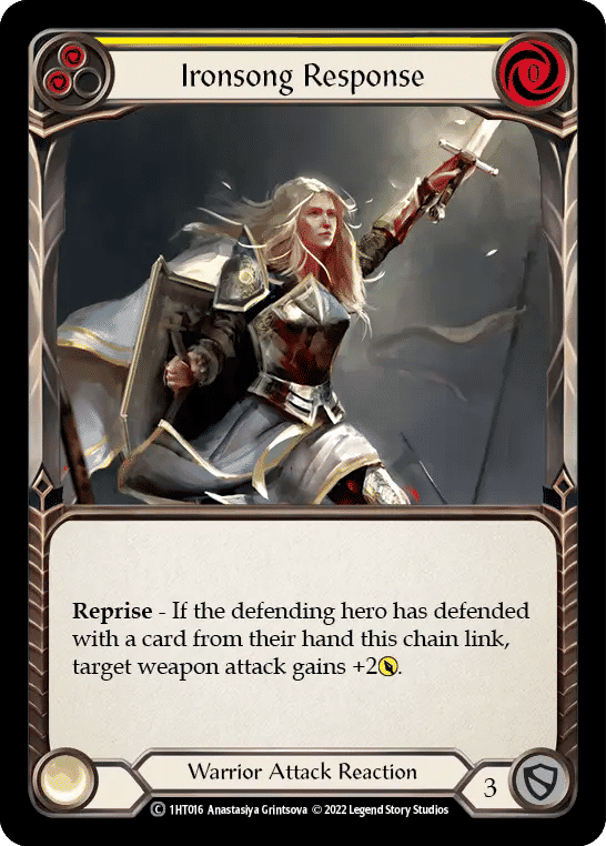 Ironsong Response (Yellow) — Dorinthea - Blitz Deck — Flesh and Blood