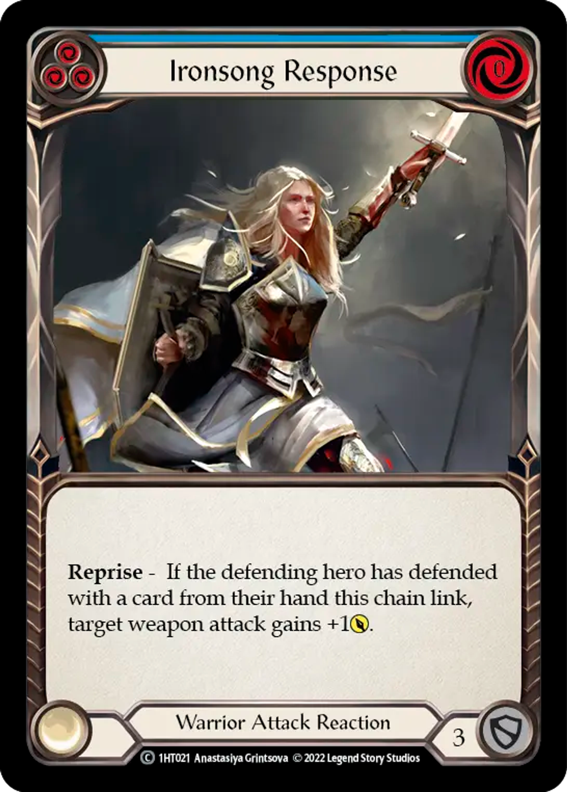 Ironsong Response (Blue) — Dorinthea - Blitz Deck — Flesh and Blood