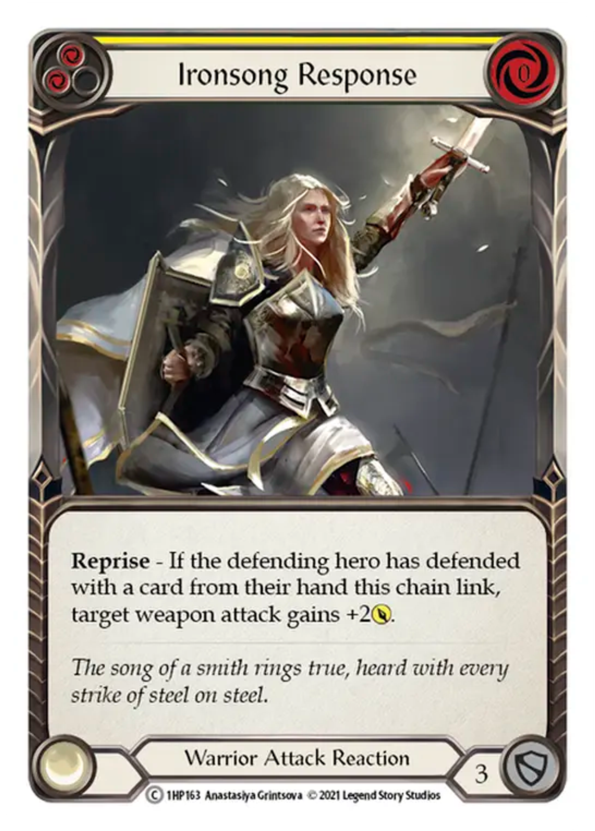 Ironsong Response (Yellow) — History Pack 1 — Flesh and Blood