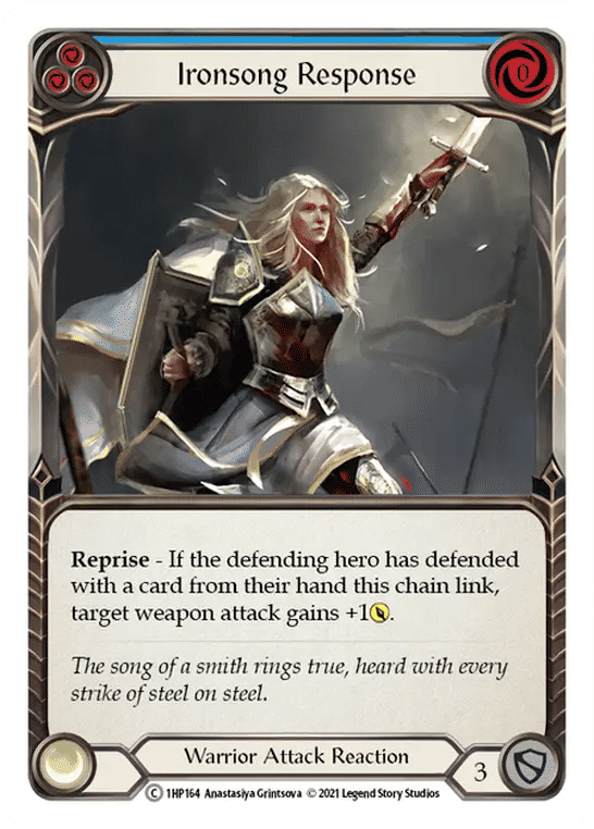Ironsong Response (Blue) — History Pack 1 — Flesh and Blood