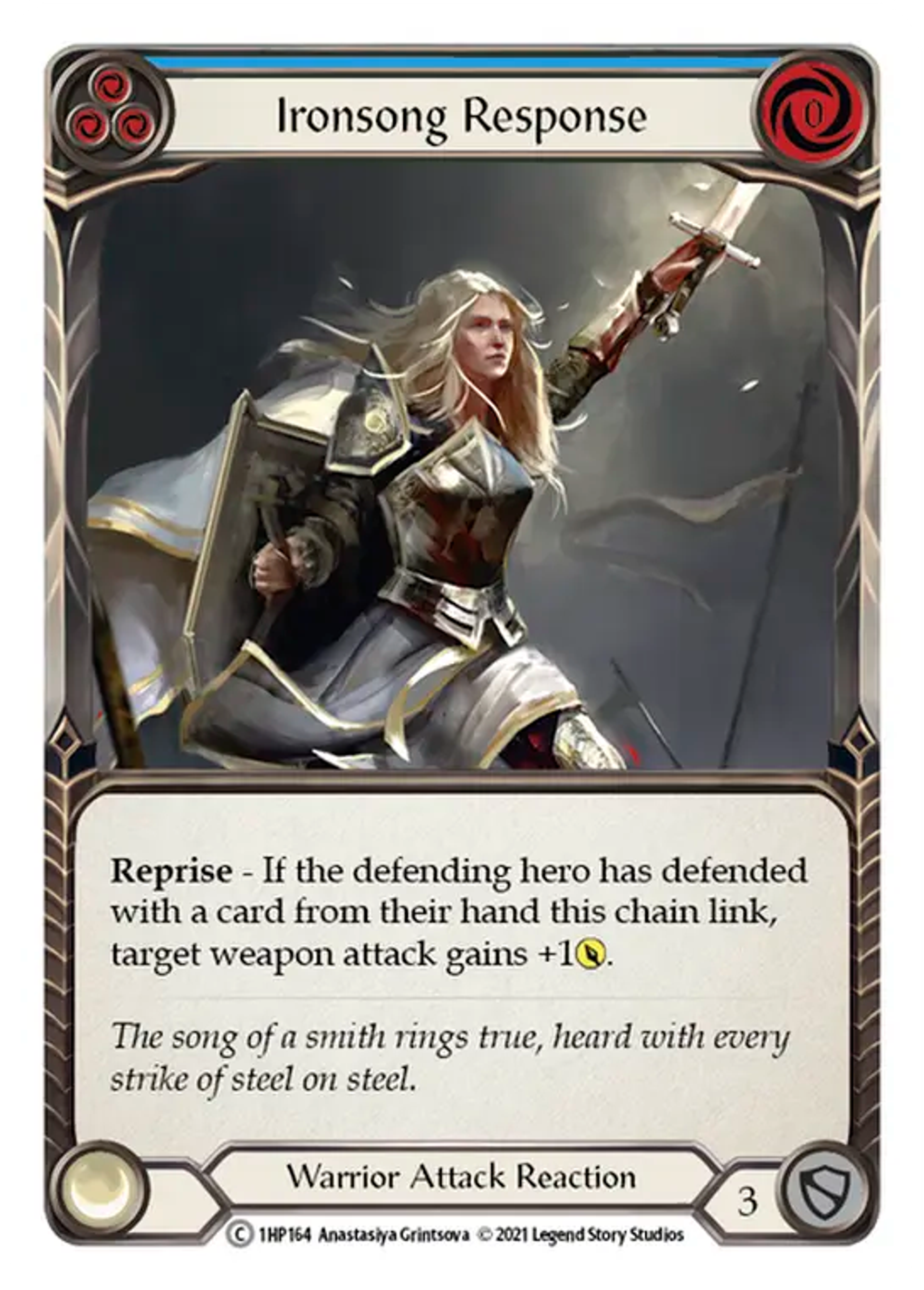 Ironsong Response (Blue) — History Pack 1 — Flesh and Blood