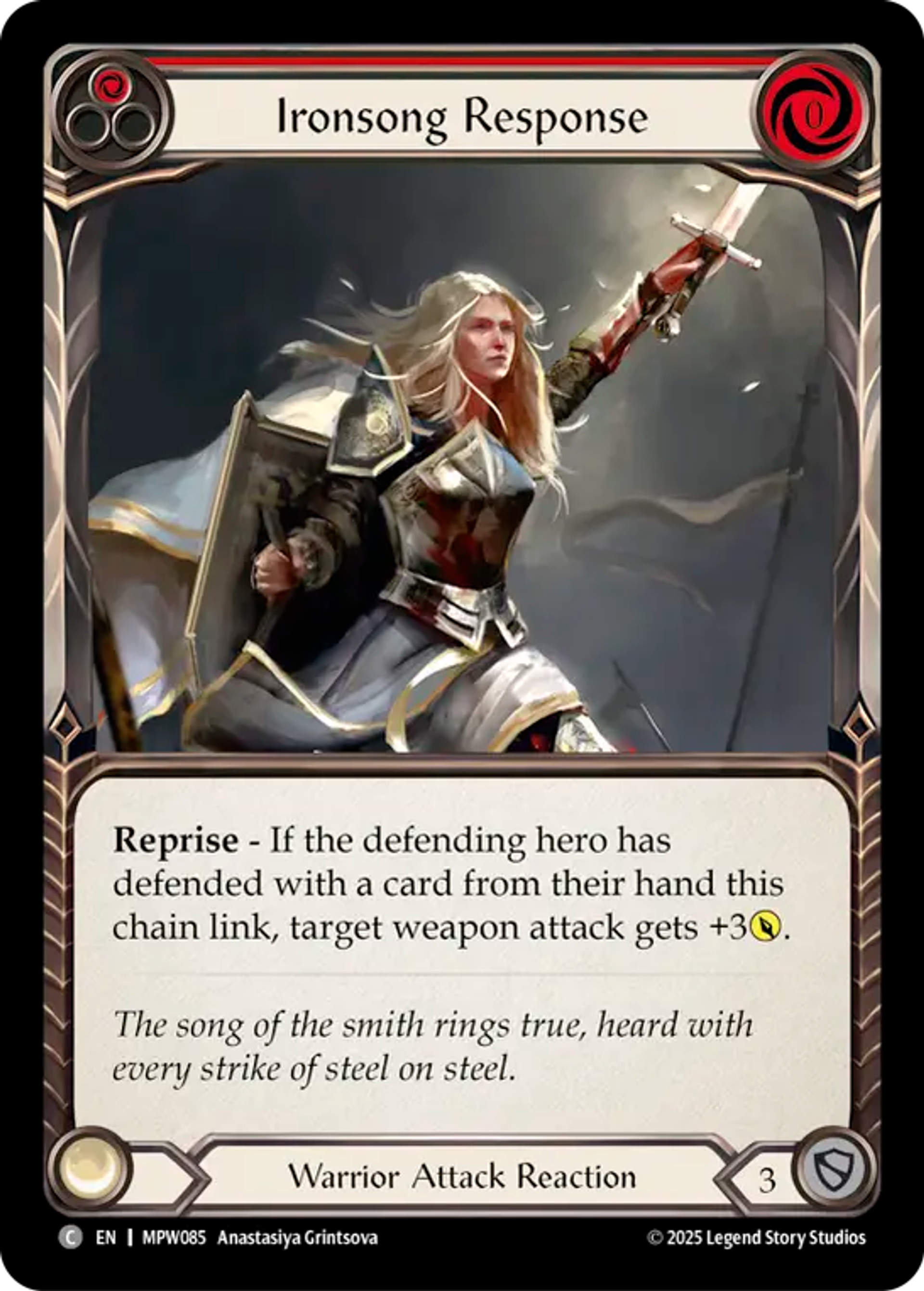 Ironsong Response (Red) — Mastery Pack Warrior — Flesh and Blood