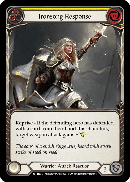 Ironsong Response (Yellow) — Welcome to Rathe — Flesh and Blood