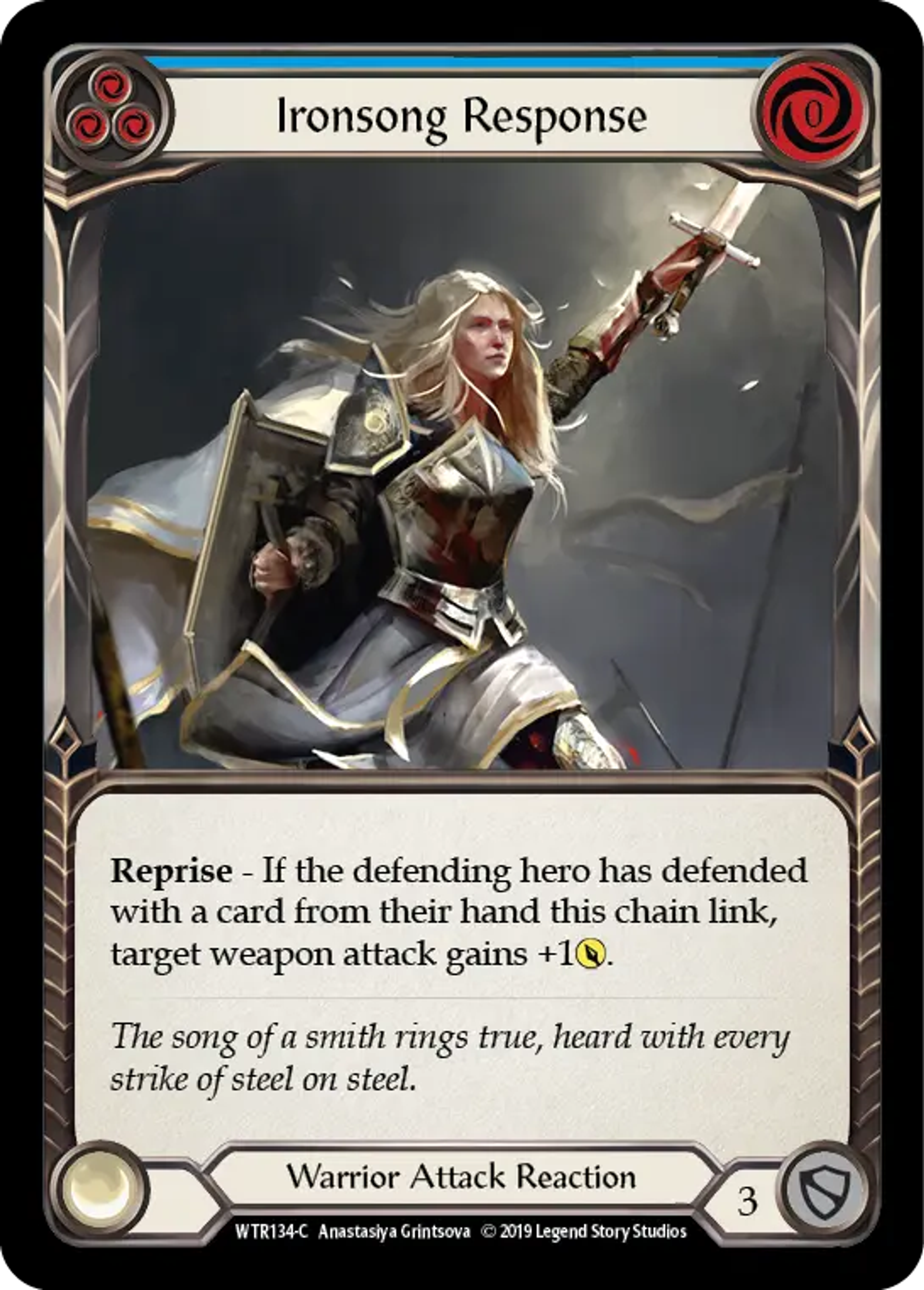 Ironsong Response (Blue) — Welcome to Rathe — Flesh and Blood