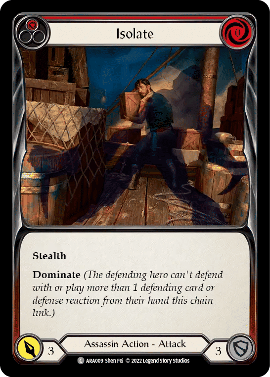 Isolate (Red) — Arakni - Blitz Deck — Flesh and Blood