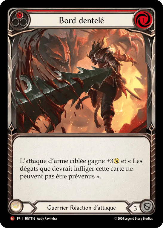 Bord dentelé — The Hunted — Flesh and Blood