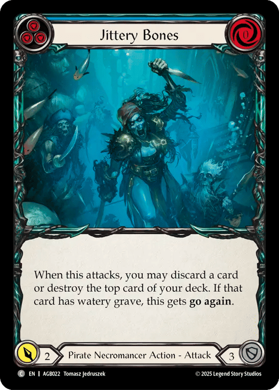 Jittery Bones (Blue) — Armory Deck - Gravy Bones — Flesh and Blood