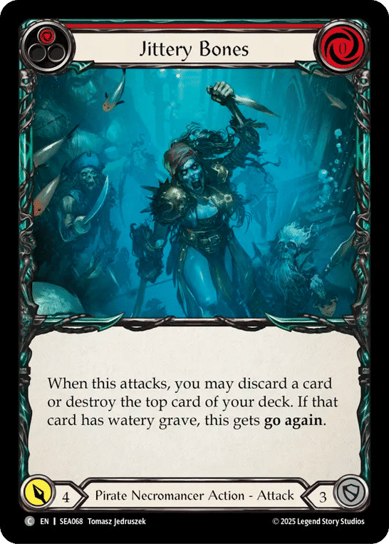 Jittery Bones (Red) — High Seas — Flesh and Blood