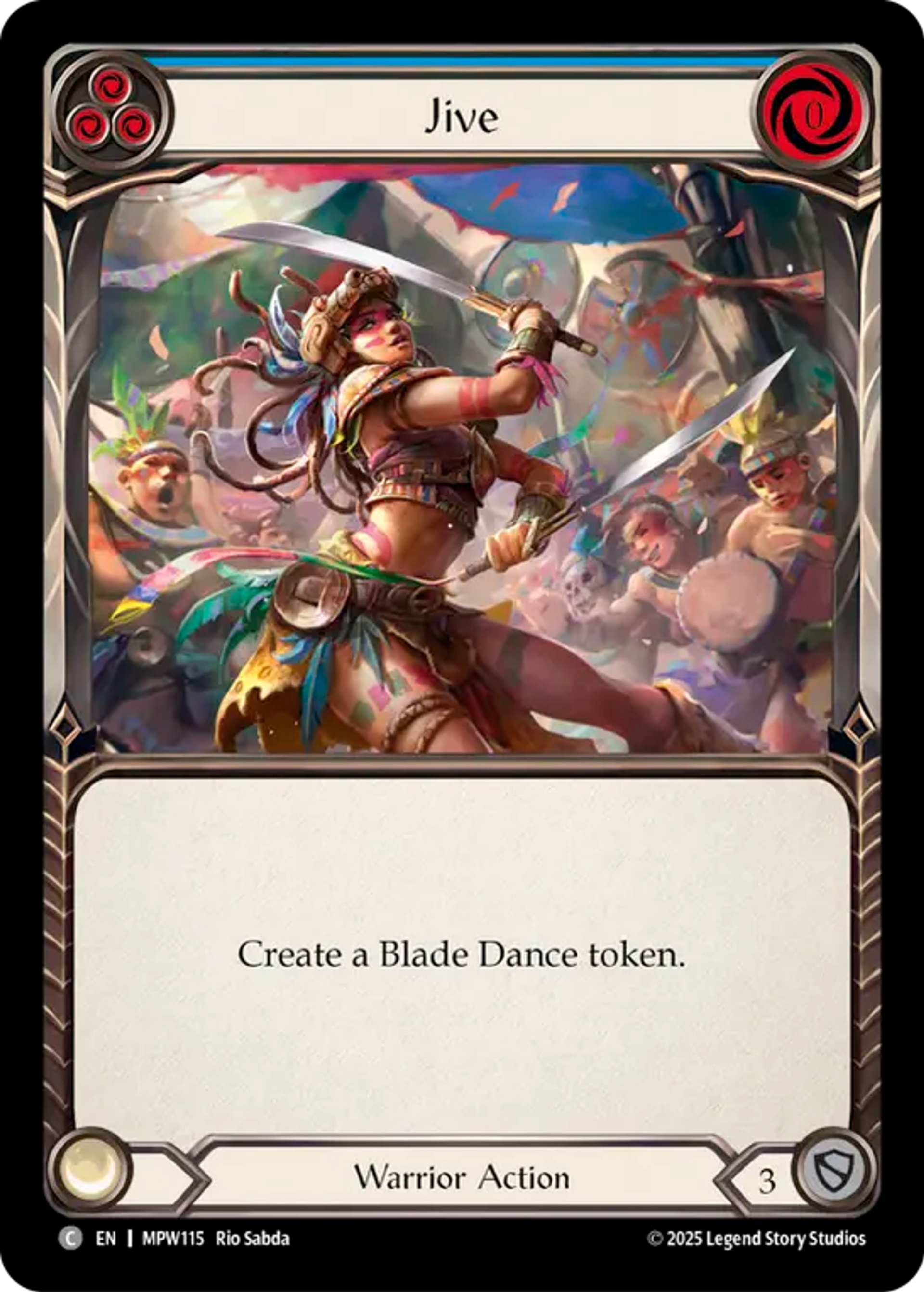 Jive (Blue) — Mastery Pack Warrior — Flesh and Blood