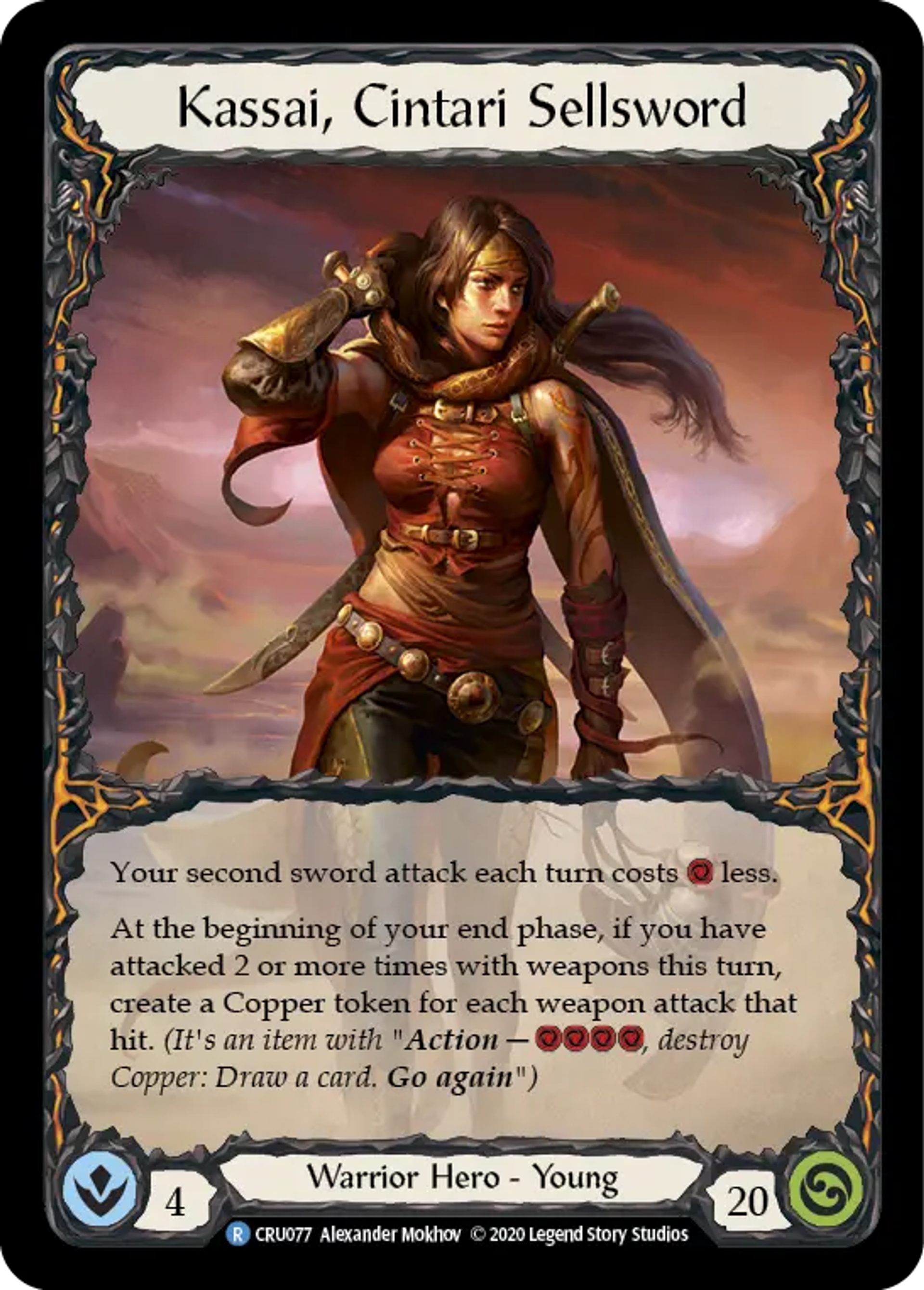 Kassai, Cintari Sellsword — Crucible of War — Flesh and Blood