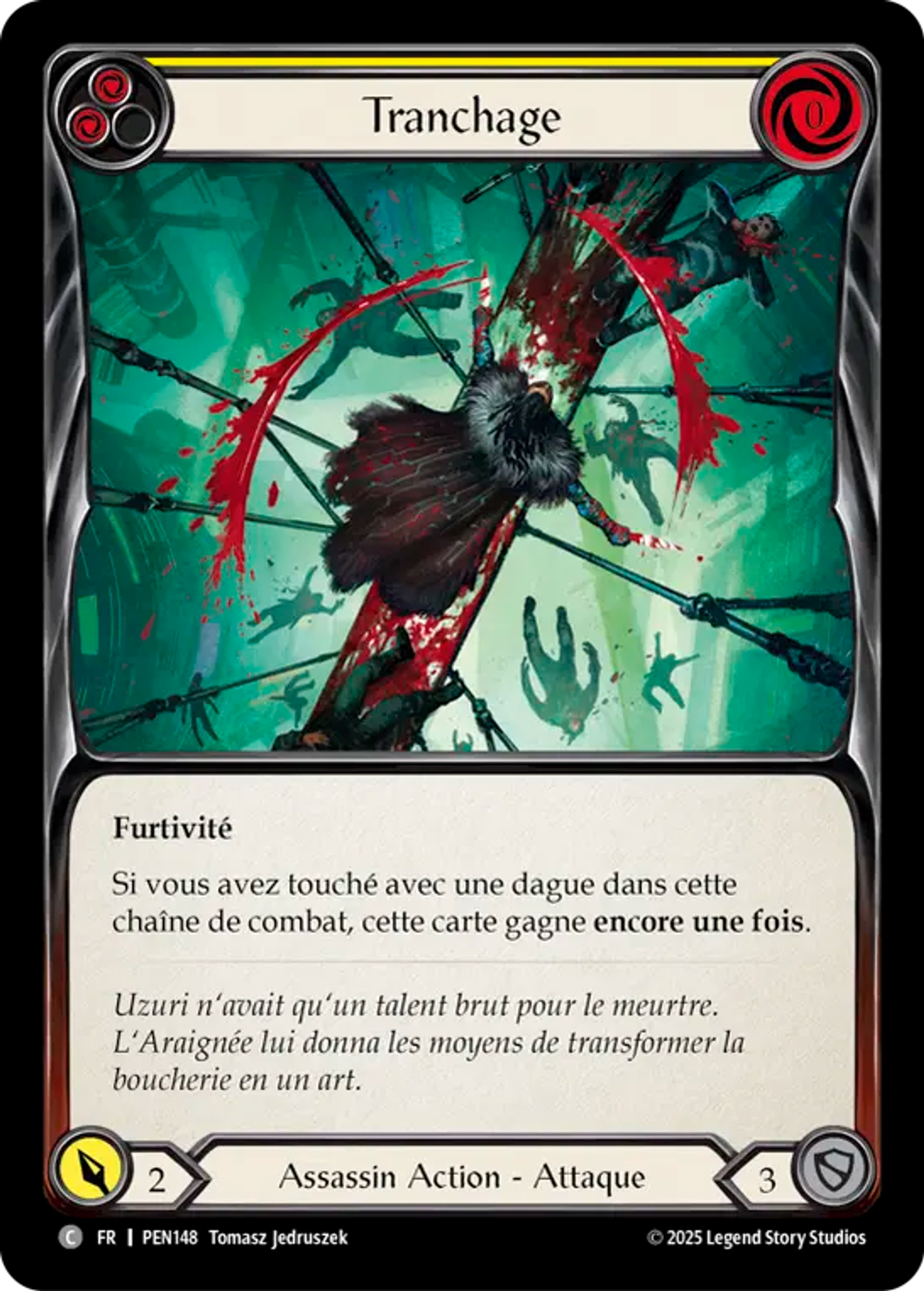 Knife Through (Yellow) — Compendium of Rathe — Flesh and Blood