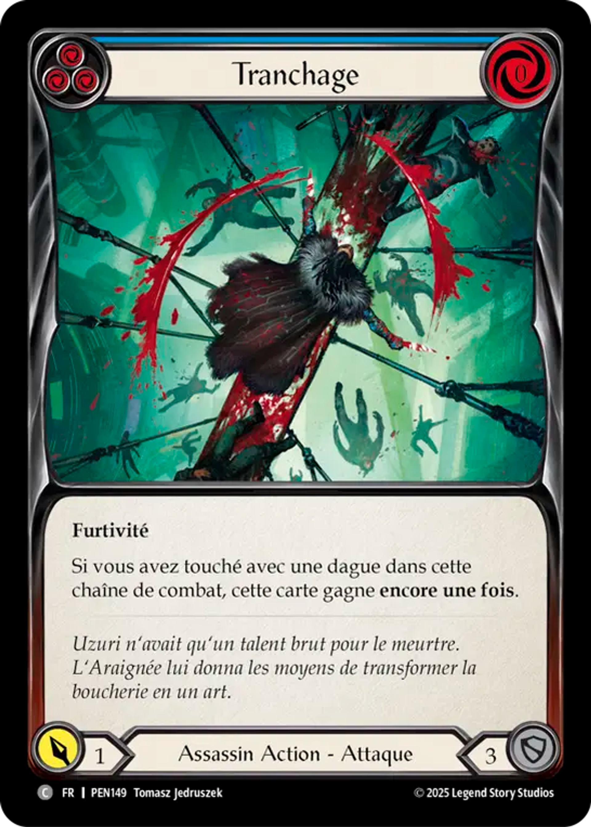 Knife Through (Blue) — Compendium of Rathe — Flesh and Blood