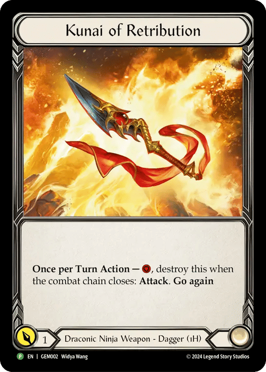 Kunai of Retribution — GEM - Pack 1 — Flesh and Blood