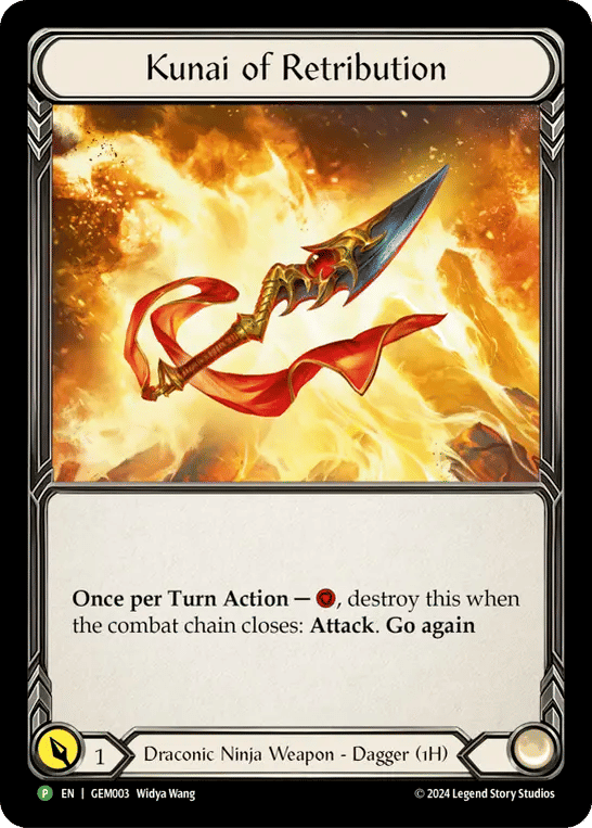 Kunai of Retribution — GEM - Pack 1 — Flesh and Blood
