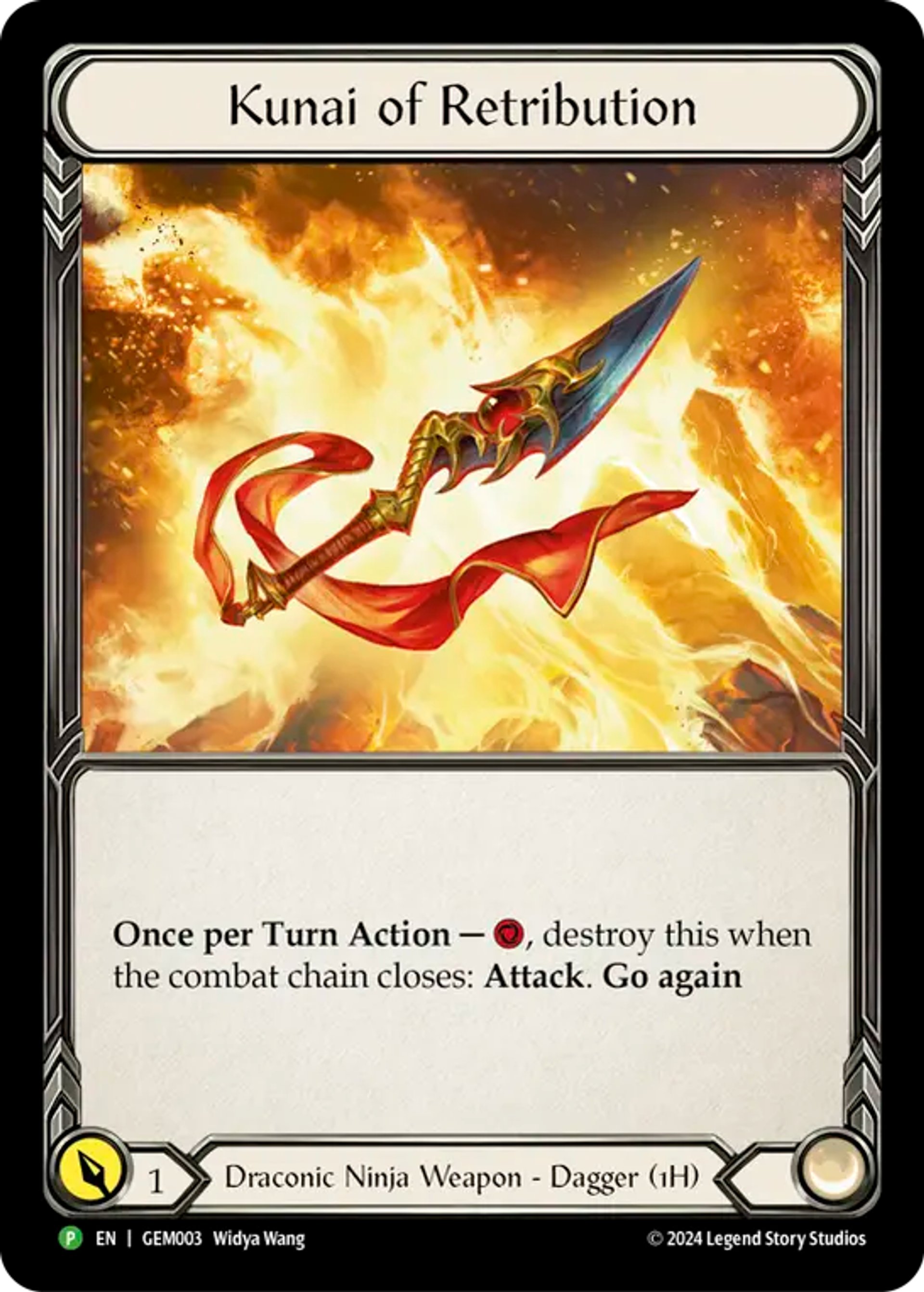Kunai of Retribution — GEM - Pack 1 — Flesh and Blood