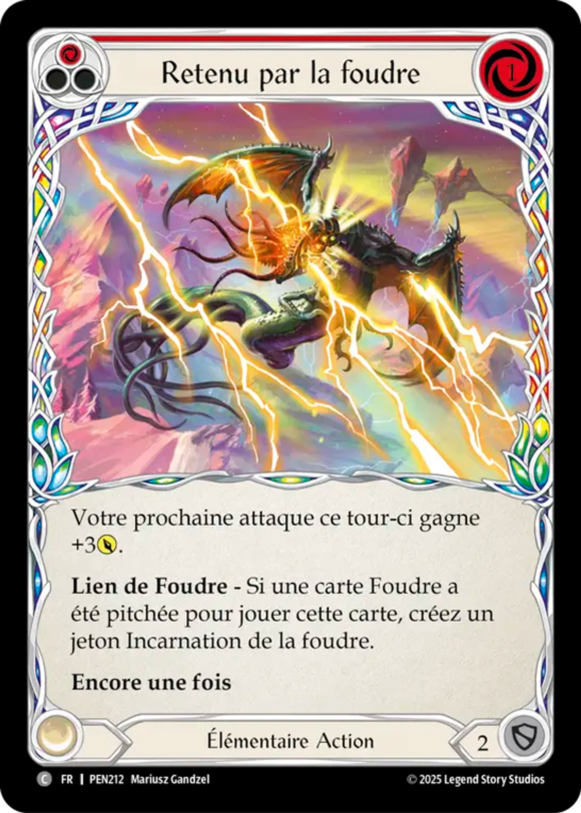 Laden with Lightning (Red) — Compendium of Rathe — Flesh and Blood