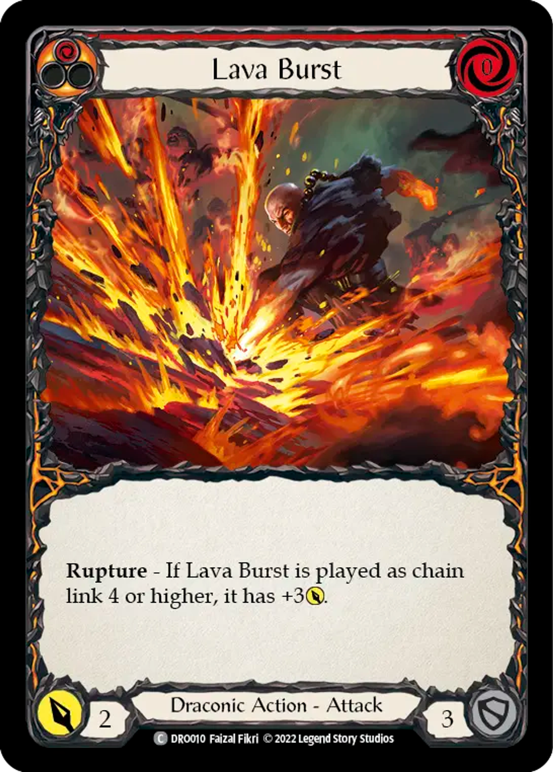 Lava Burst (Red) — Dromai - Blitz Deck — Flesh and Blood