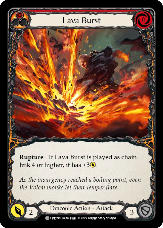 Lava Burst (Red) — Uprising — Flesh and Blood