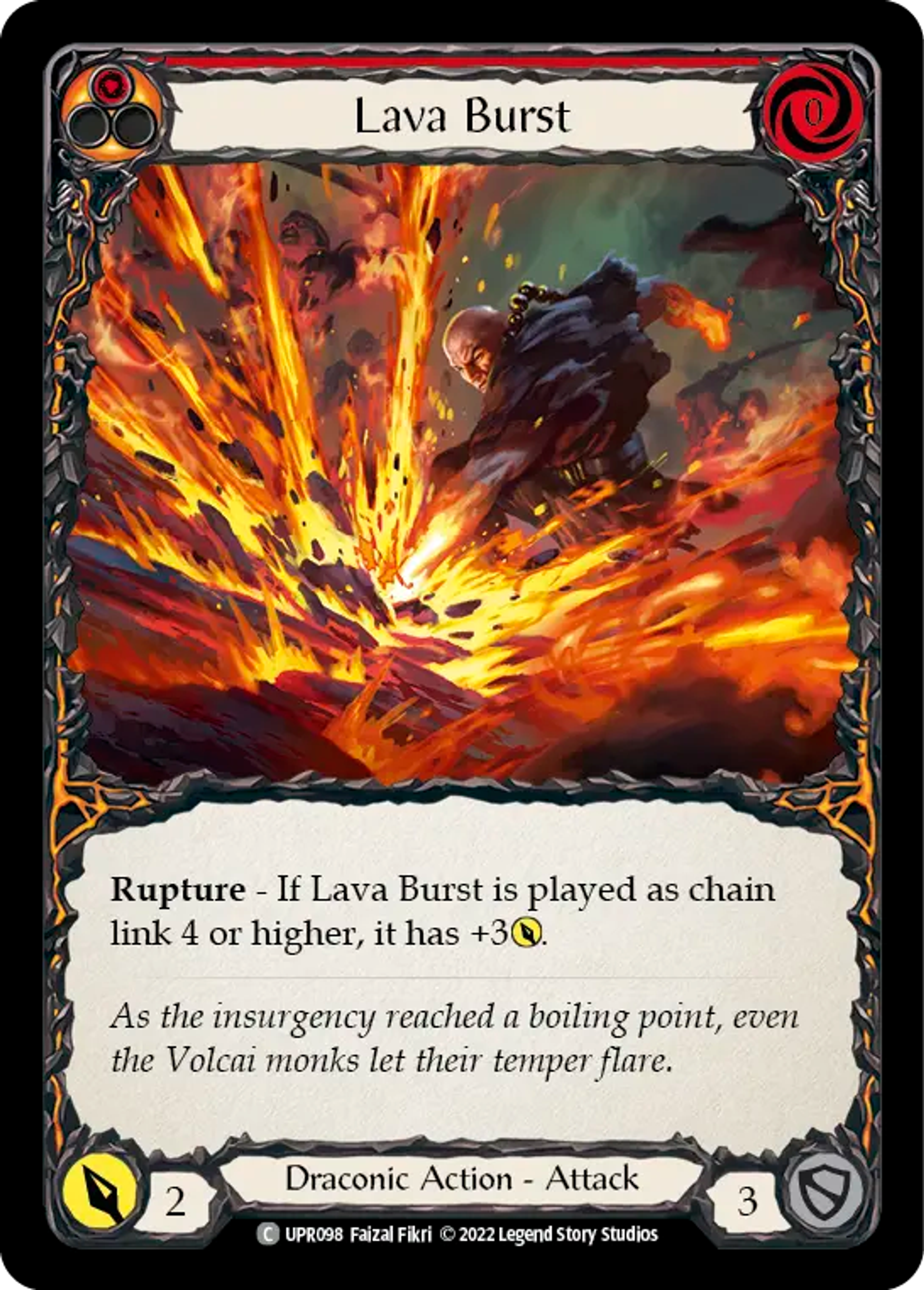 Lava Burst (Red) — Uprising — Flesh and Blood
