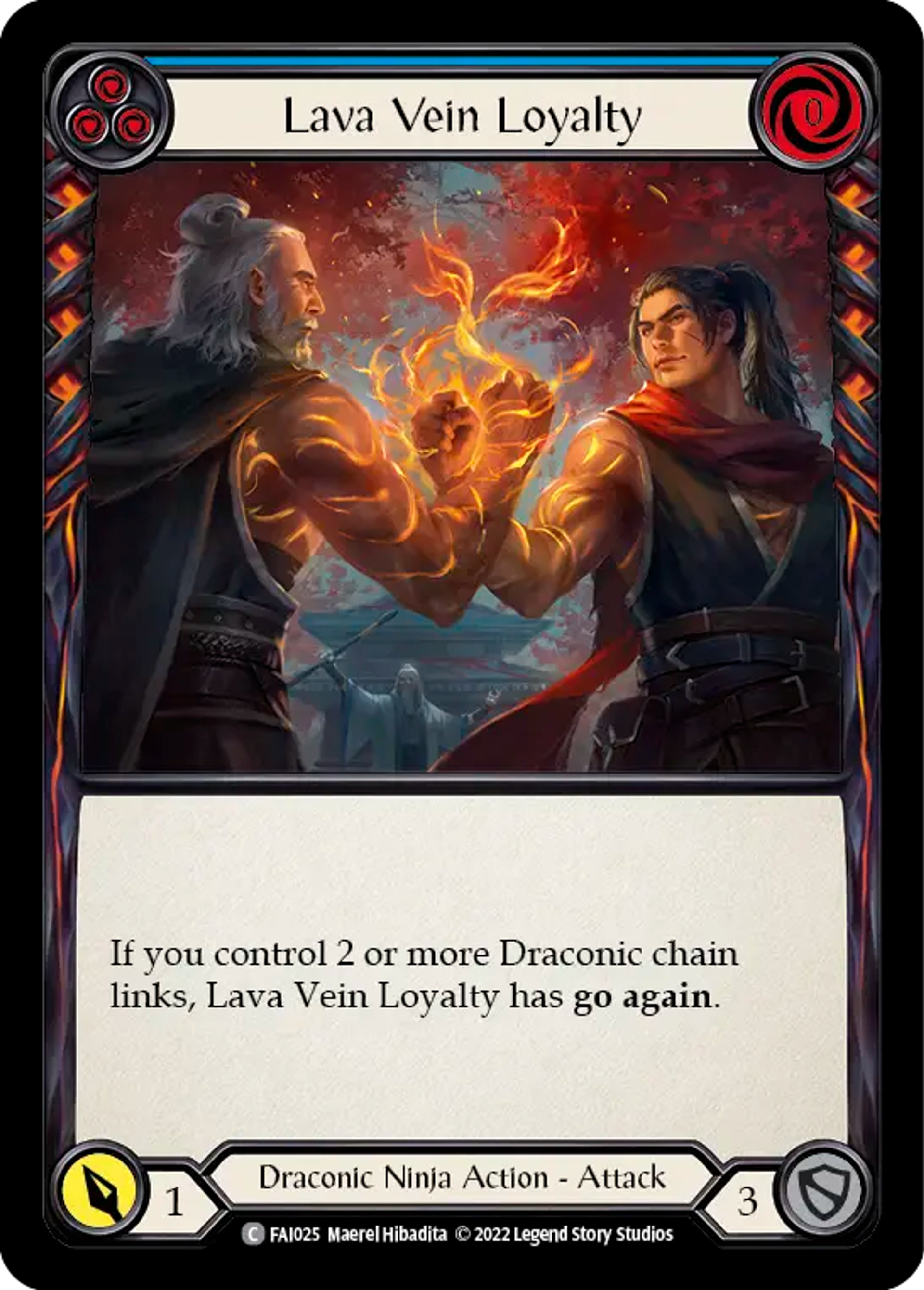Lava Vein Loyalty (Blue) — Fai - Blitz Deck — Flesh and Blood