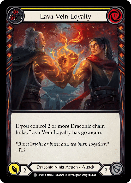 Lava Vein Loyalty (Yellow) — Uprising — Flesh and Blood