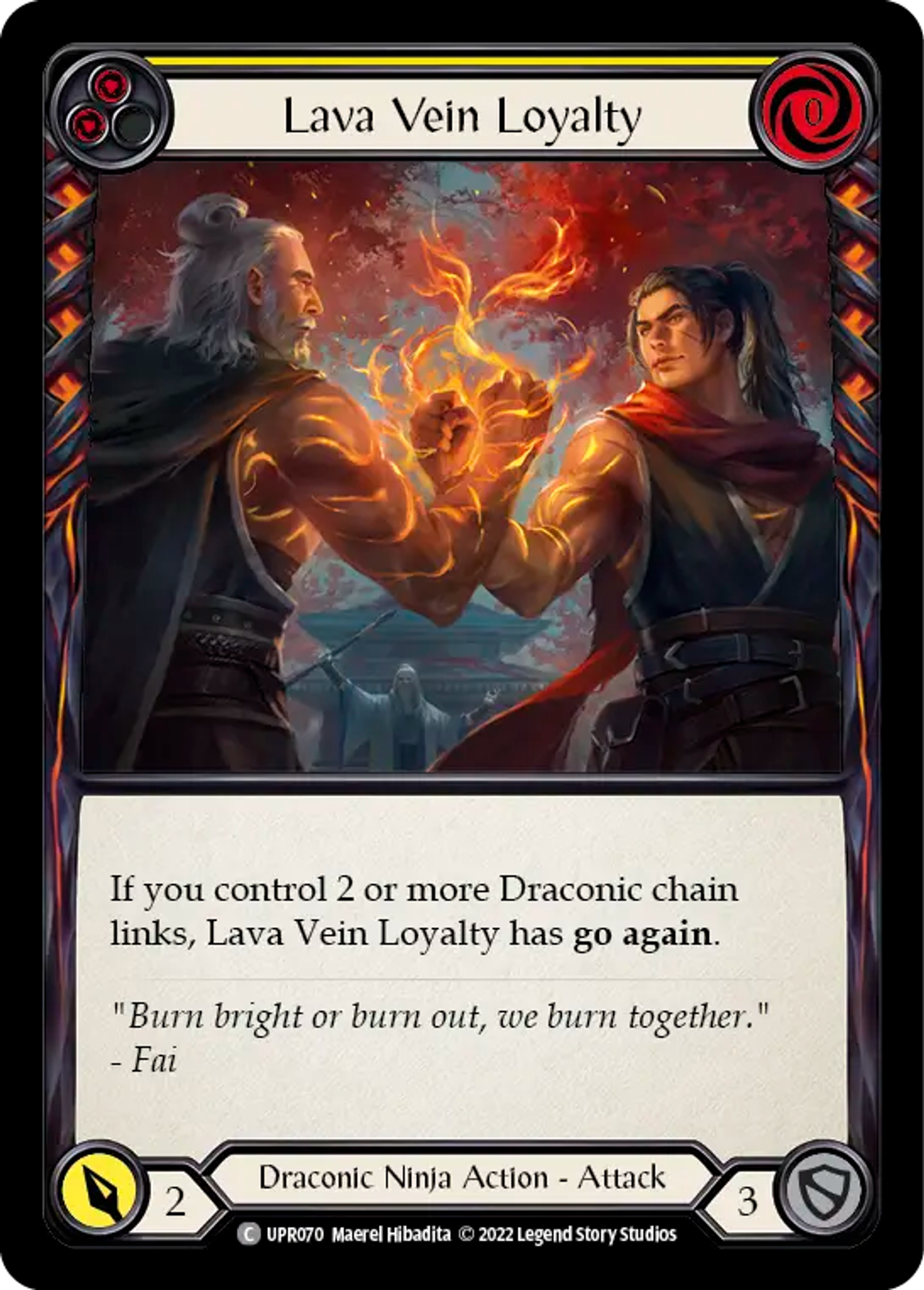 Lava Vein Loyalty (Yellow) — Uprising — Flesh and Blood