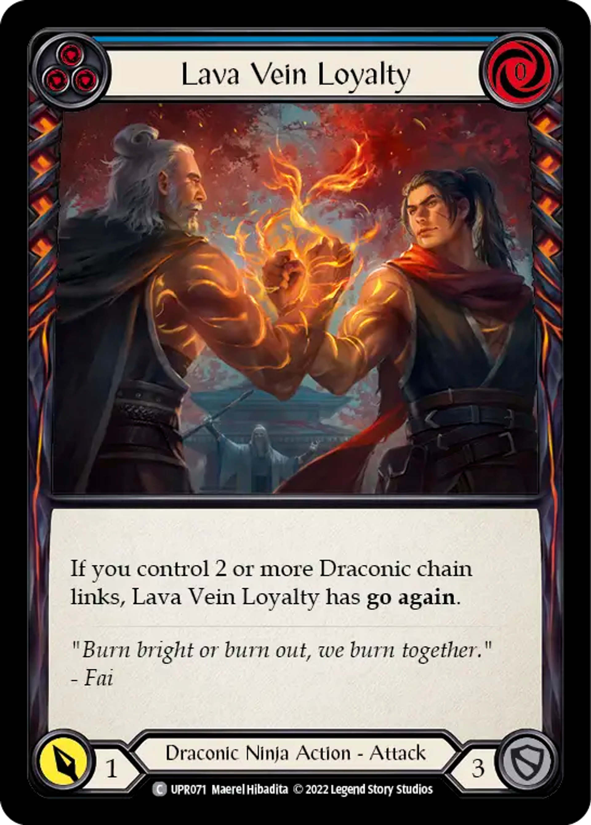 Lava Vein Loyalty (Blue) — Uprising — Flesh and Blood