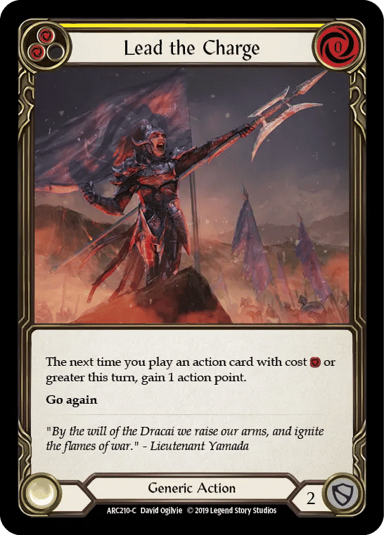 Lead the Charge (Yellow) — Arcane Rising — Flesh and Blood
