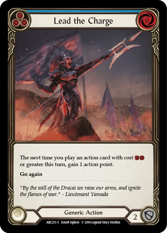 Lead the Charge (Blue) — Arcane Rising — Flesh and Blood