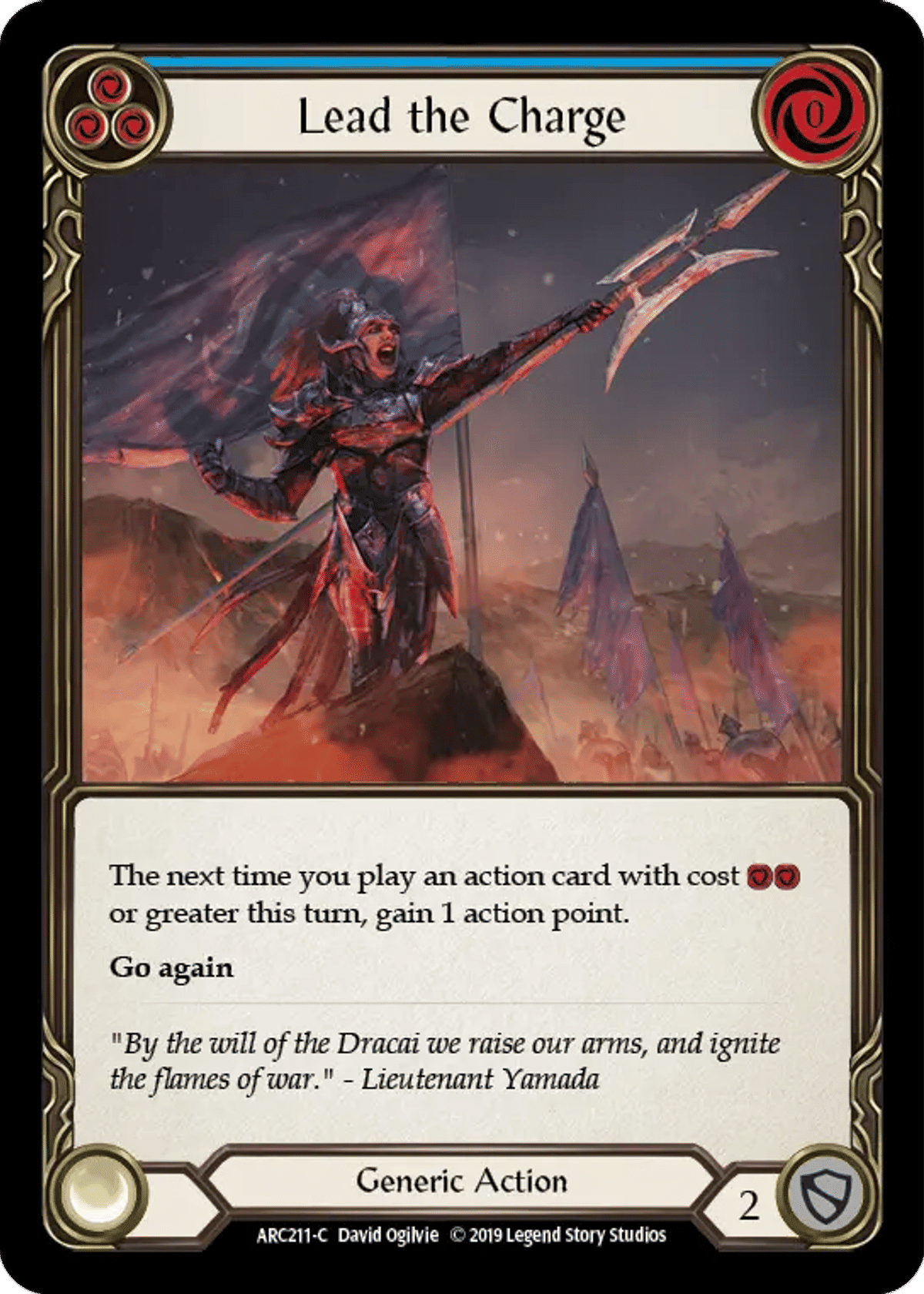 Lead the Charge (Blue) from Arcane Rising - Flesh and Blood