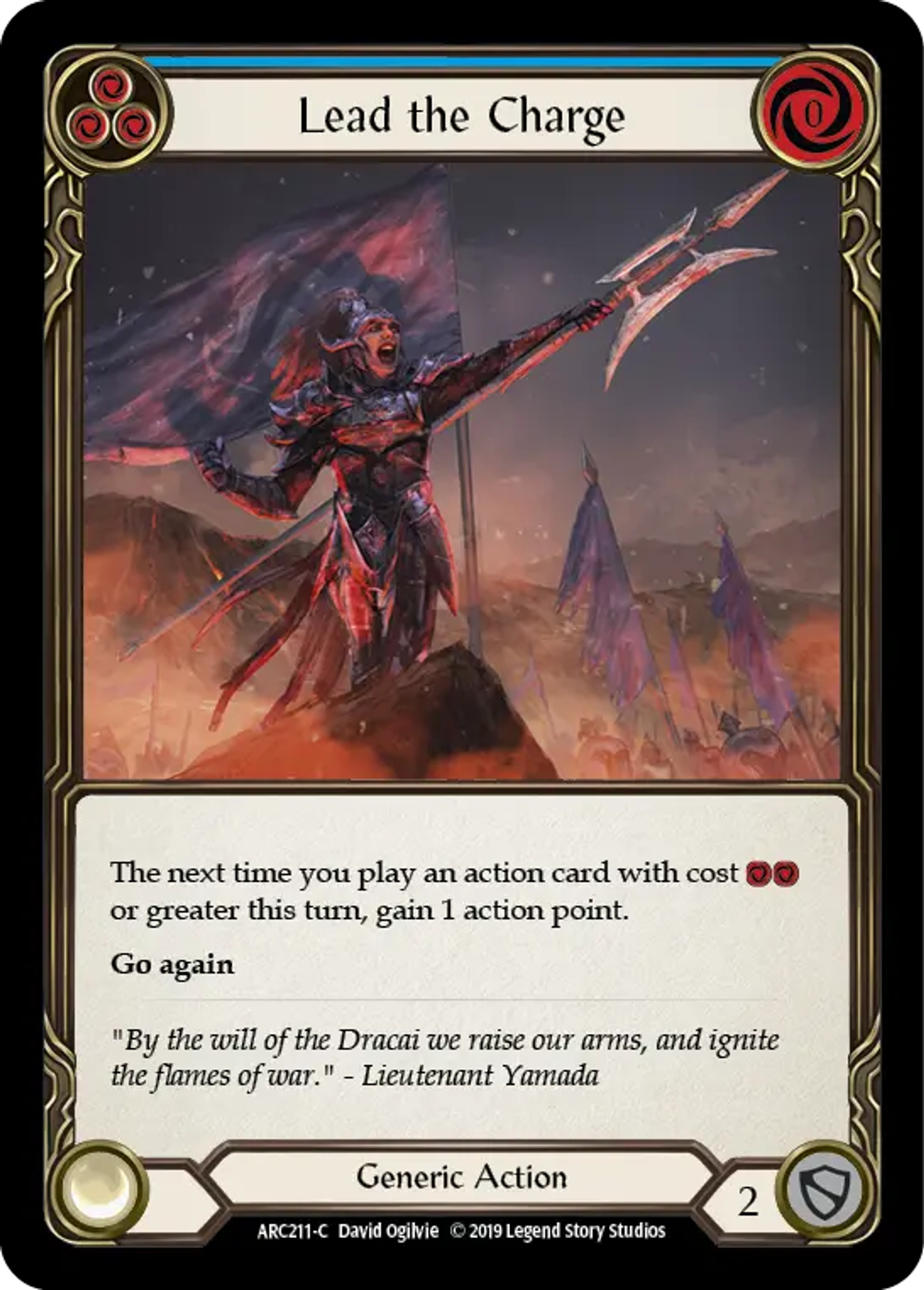 Lead the Charge (Blue) — Arcane Rising — Flesh and Blood